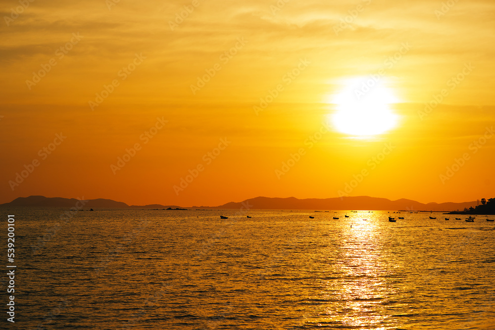 Sunset at Phayun Beach, Ban Chang, Rayong, Thailand