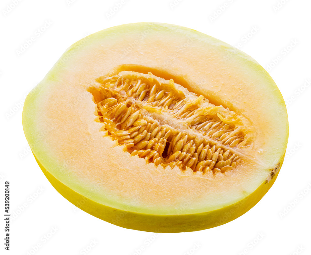 half of melon isolated and save as to PNG file half of melon isolated and save as to PNG file