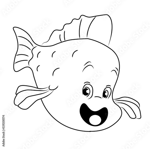 Coloring Book, fish picture series