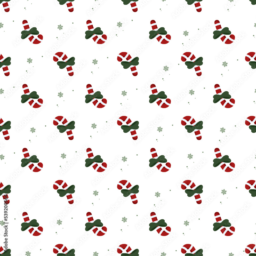 Seamless vector pattern Christmas candy in red and white colors. Seamless vector pattern Christmas candy in red and white colors.