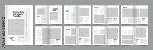 Architecture portfolio or Interior portfolio template design