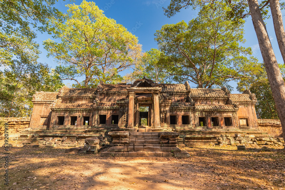 Fototapeta premium Siem Reap Cambodia, Gate of Taku of Angkor Wat temple