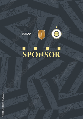 Soccer jersey design for sublimation