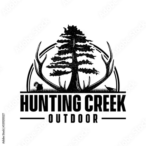 Hunting Creek outdoor illustration vector