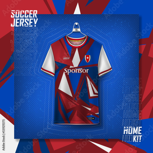 Soccer jersey design for sublimation, sport t shirt design