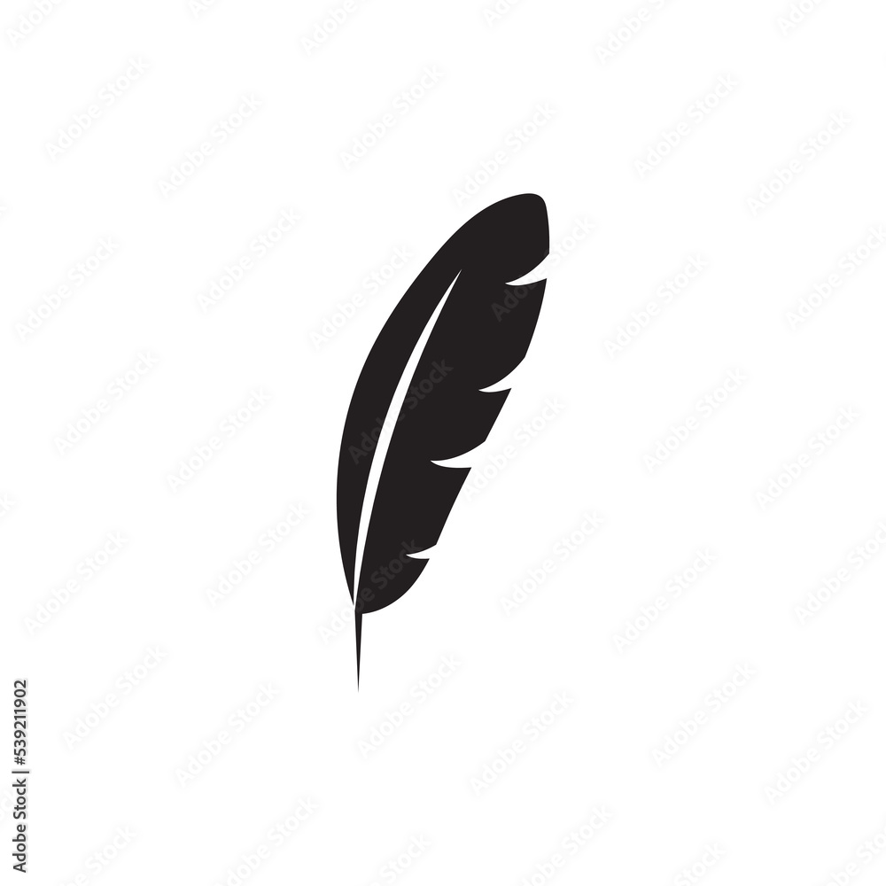 Feather logo vector template icon Feather logo vector template icon