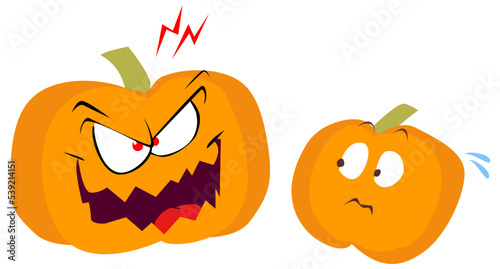 Zucche di Halloween fumetto comico
