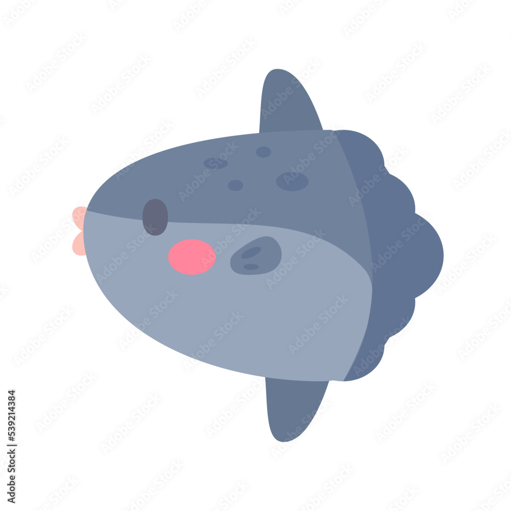 molasocean sunfish vector. cute animal face design for kids molasocean sunfish vector. cute animal face design for kids