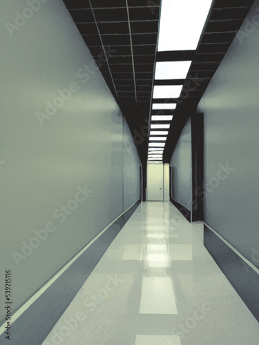 corridor in the airport