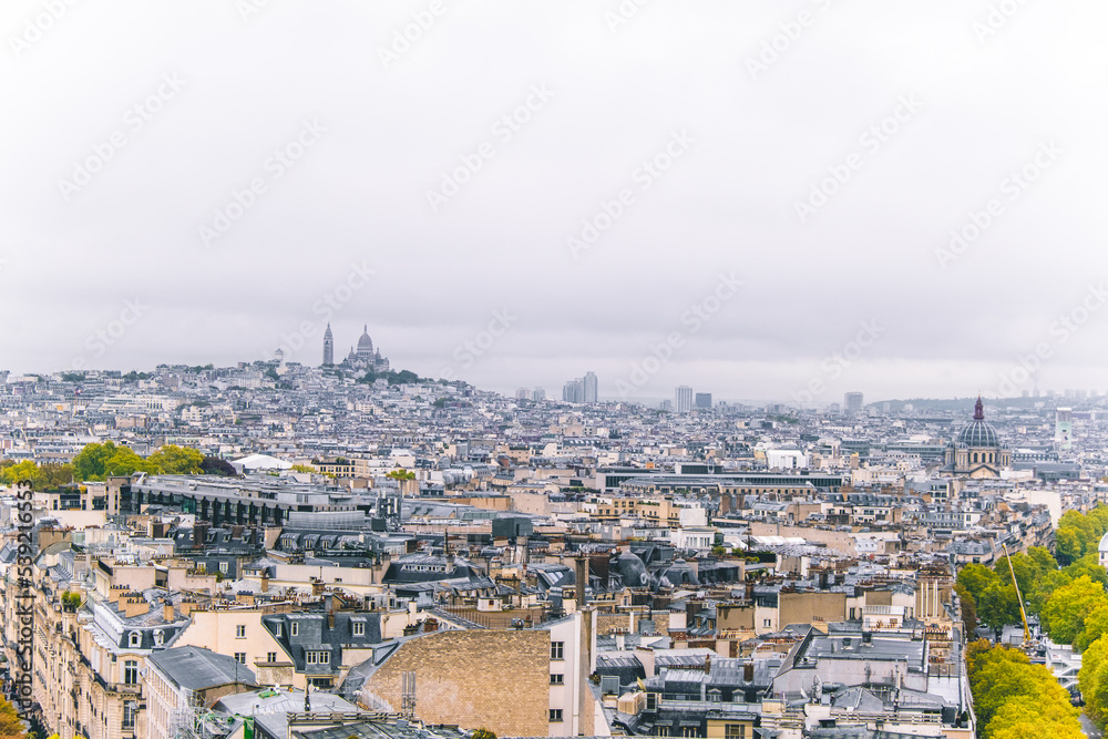 Birdseye view of Paris