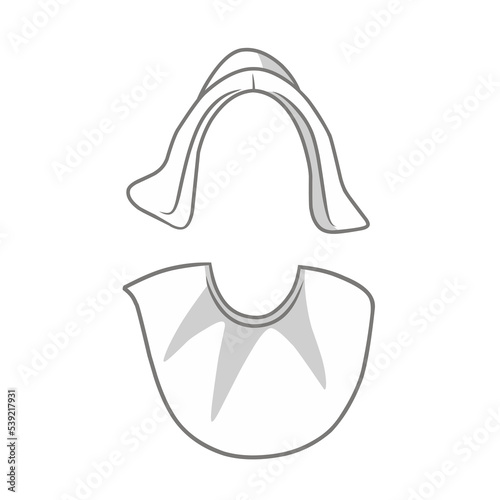 thanksgiving lady pilgrim costume vector