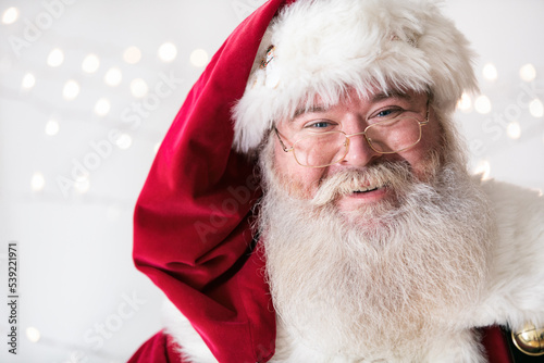 Santa Claus Looks At Camera With Big Smile