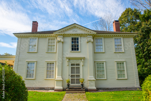 Lady Pepperrell House was built in 1760 at 24 Pepperrell Road in historic village of Kittery Point in Town of Kittery, Maine ME, USA.  photo