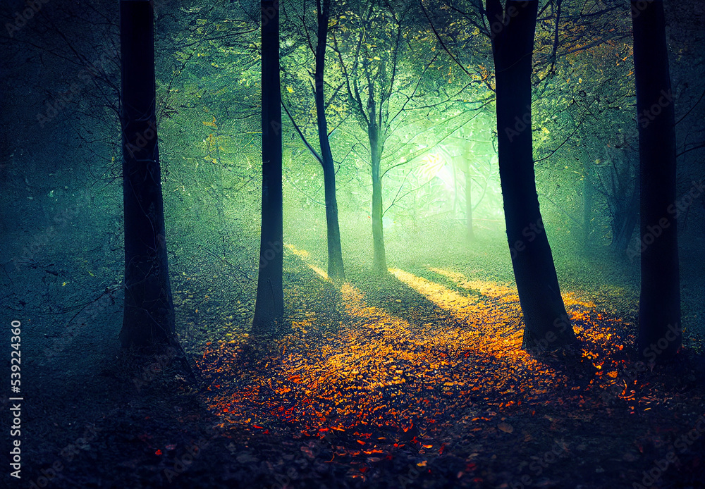 Fototapeta premium morning in the forest