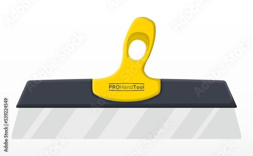 Taping Knife. Wide Spatula. Repair Tool Sign. Putty Knife, Drywall Trowel Isolated