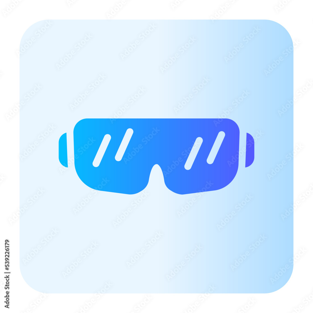 safety glasses gradient icon safety glasses gradient icon