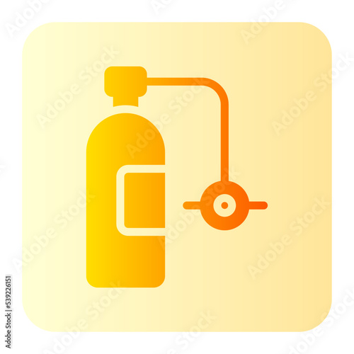 oxygen tube gradient icon