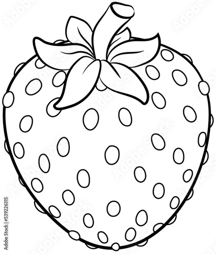 Niedliche Erdbeere - Vektor-Illustration