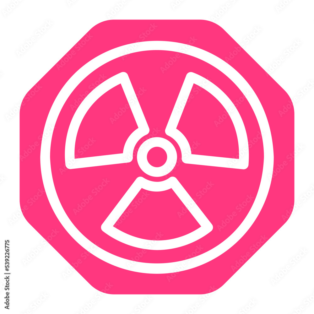 Fototapeta premium radiation gradient icon