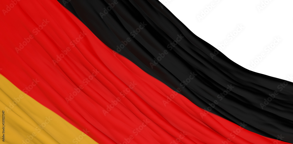Naklejka premium Germany Flag. Flag of Germany. Waving Germany Flags. 3D Realistic Background
