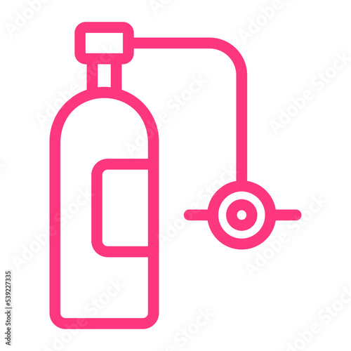 oxygen tube gradient icon