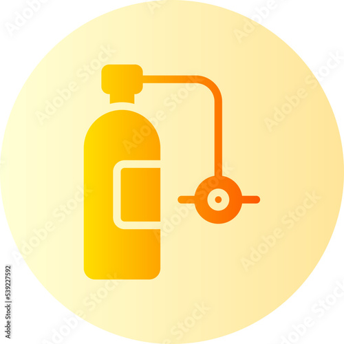 oxygen tube gradient icon