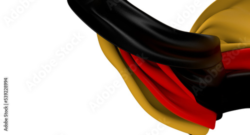 Germany flag of silk with copyspace for your text
