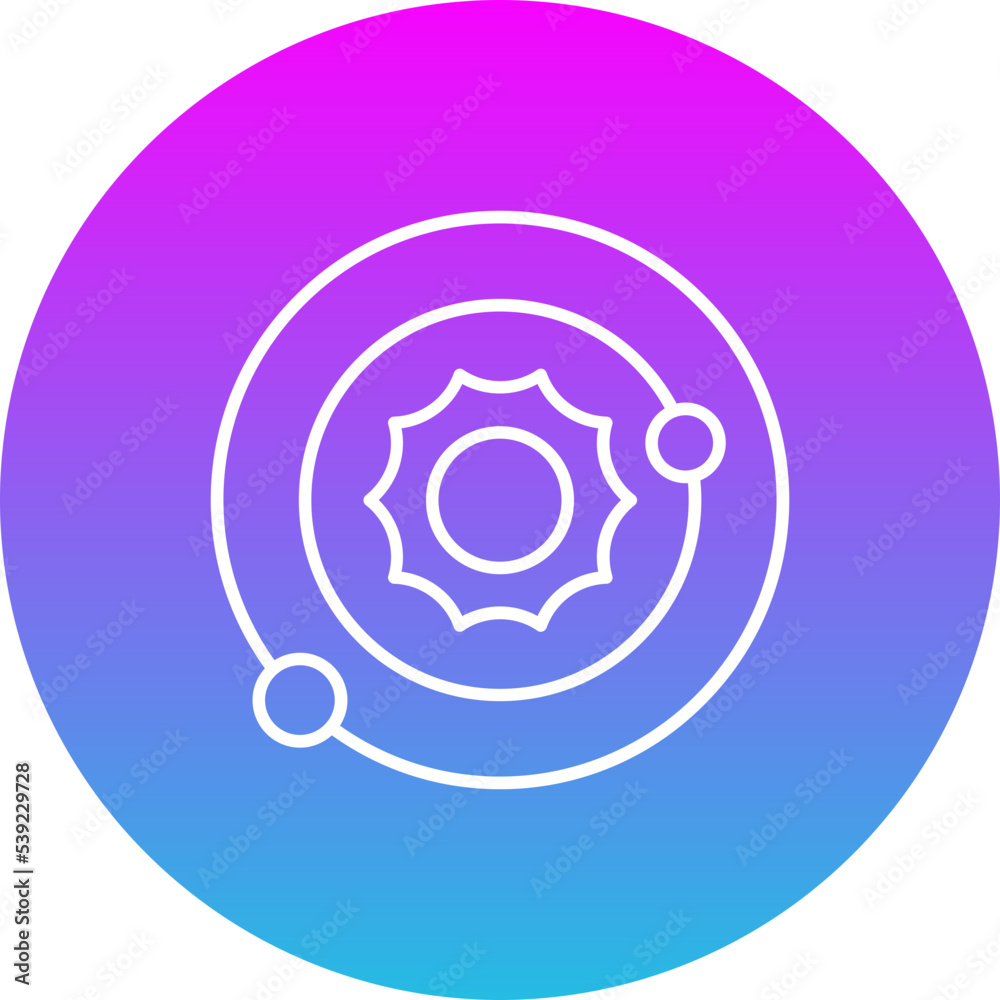 Orbit Gradient Circle Line Inverted Icon Orbit Gradient Circle Line Inverted Icon