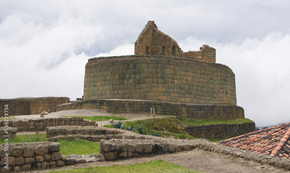 Best preserved archaeological site in Ecuador, called Ingapirca in Cuenca - Ecuador