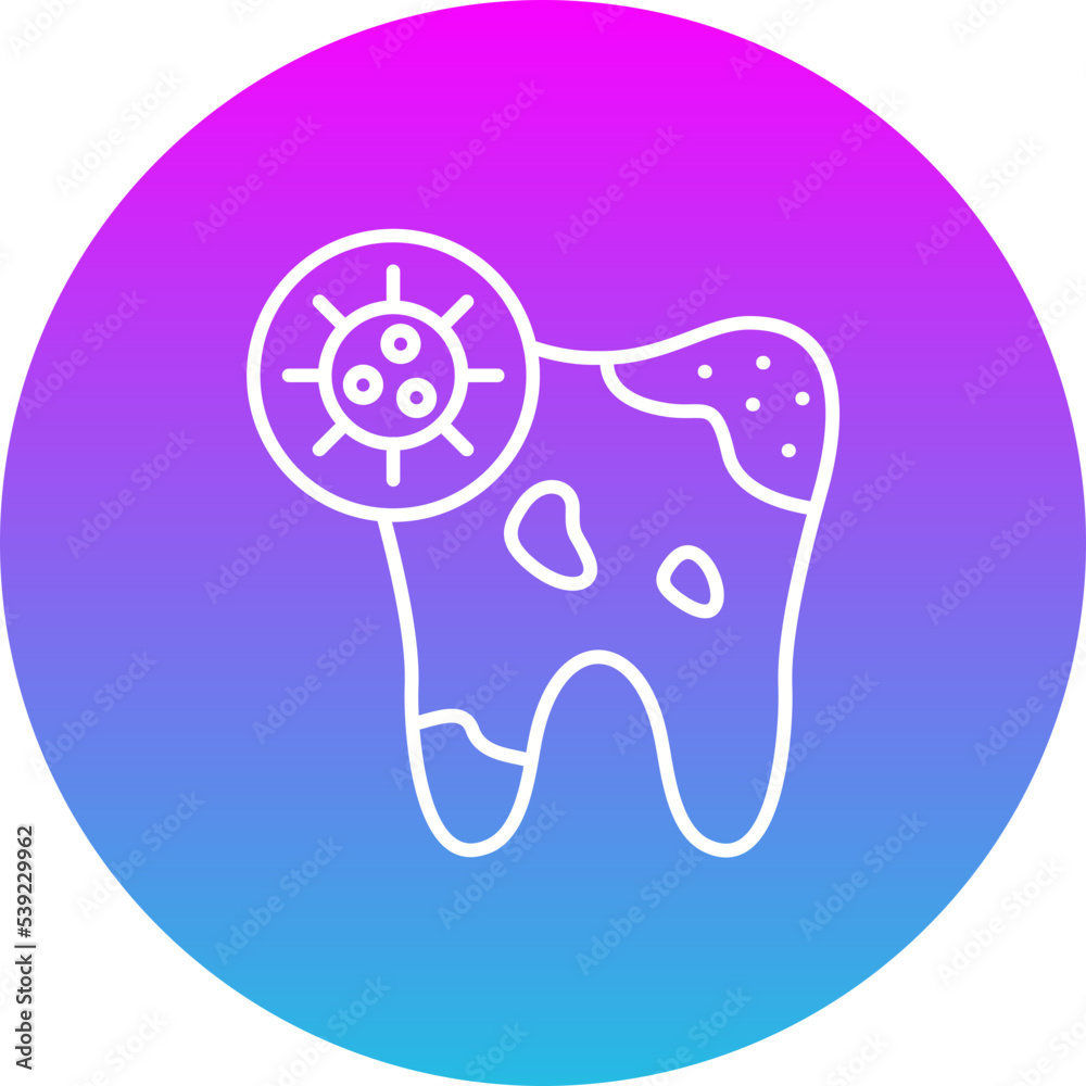 Infection Gradient Circle Line Inverted Icon Infection Gradient Circle Line Inverted Icon