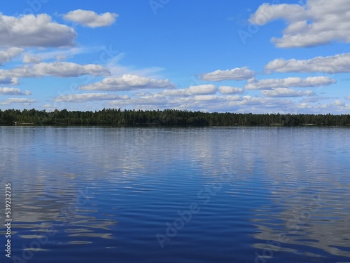 clouds over the lake