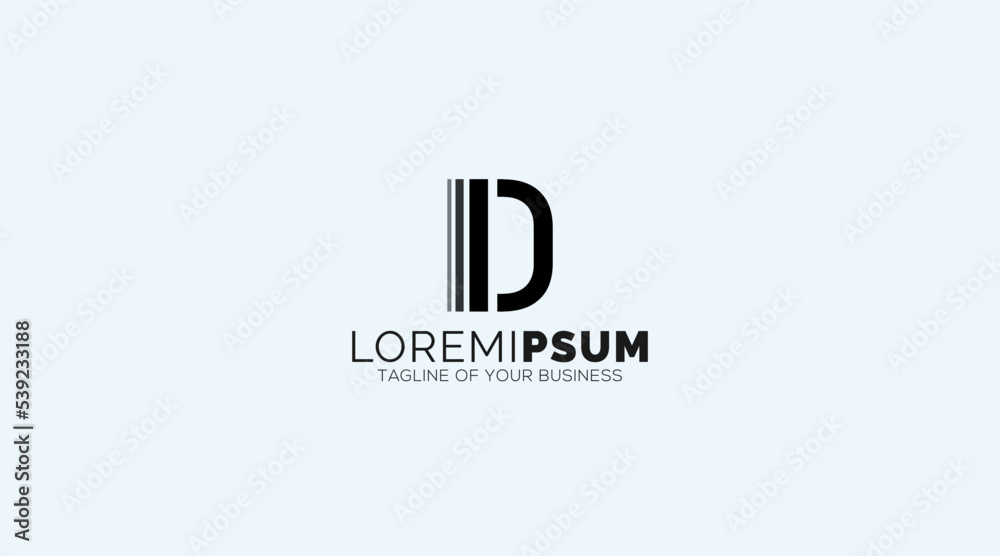 Abstract letter D logo design template Abstract letter D logo design template