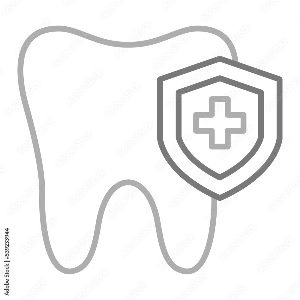 Dental Care Greyscale Line Icon Dental Care Greyscale Line Icon