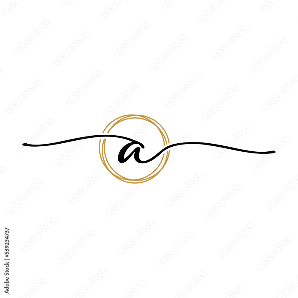 Obraz premium Letter A Beauty Initial Logo Template