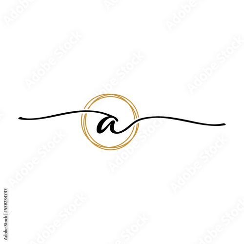 Letter A Beauty Initial Logo Template