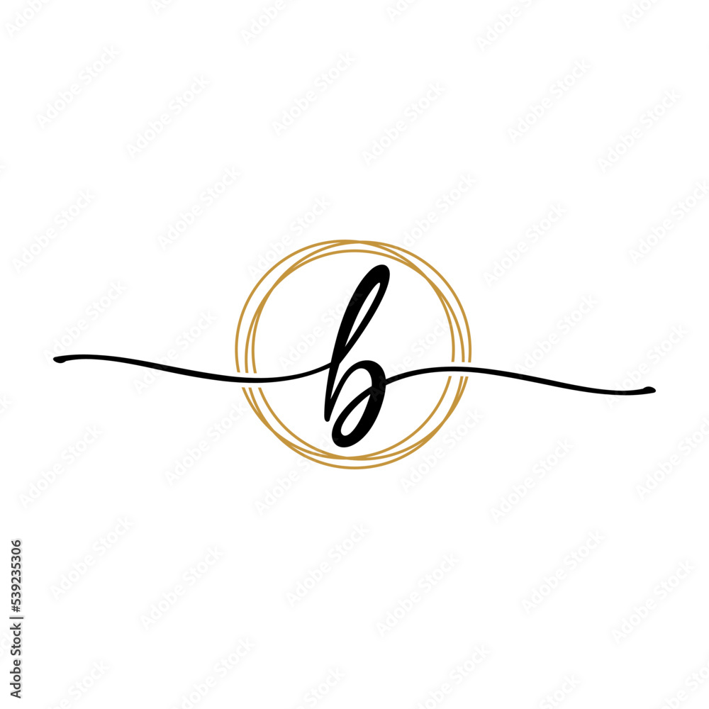Fototapeta premium Letter B Beauty Initial Logo Template