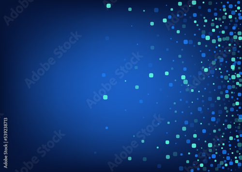 Turquoise Particle Carnaval Blue Vector