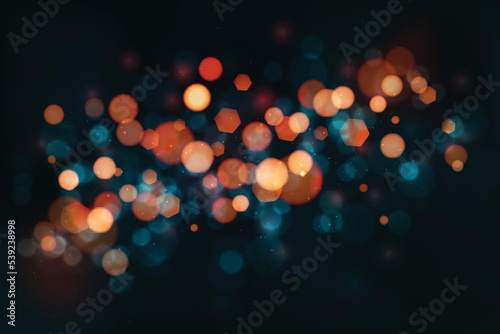 realistic bokeh lights background vector design
