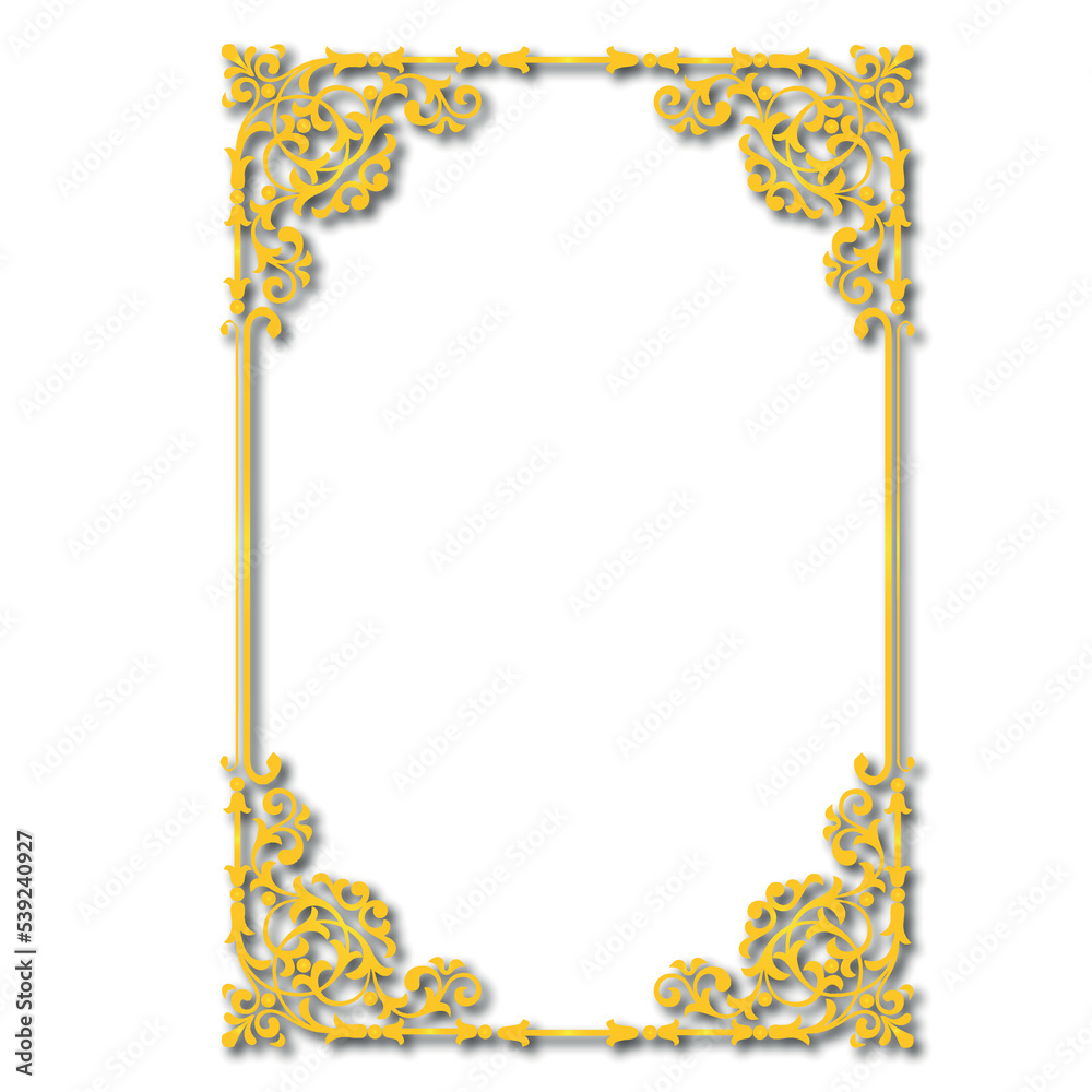 Obraz premium Frame, in the style of an ornament, Vector illustration eps 10, Art. 