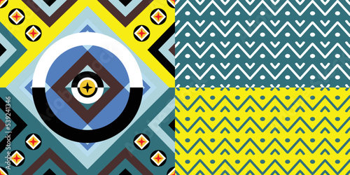 Punchy Colorful Geometric Abstract Vector Stock, a simple background pattern design