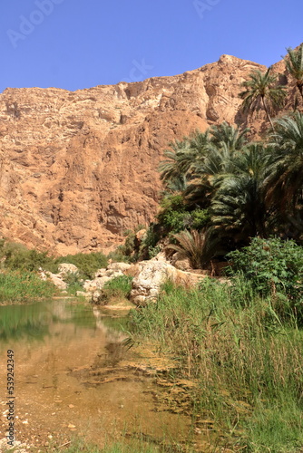 Wadi Shab, Tiwi, Oman: the beautiful scenic canyon near Muscat