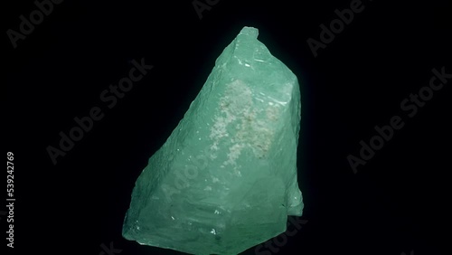 Green Calcite Mysterious Video Loop Rotating 360 Degrees