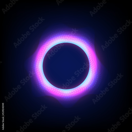 Abstract background solar eclipse vector design.