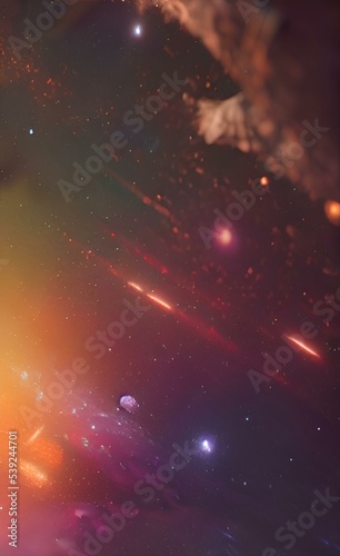 A drawing of outer space. Beautiful background. Space. Galaxy.