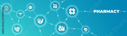 pharmacy or drugstore or medicine icon concept – products and services - medication, cosmetics, alternative medicine