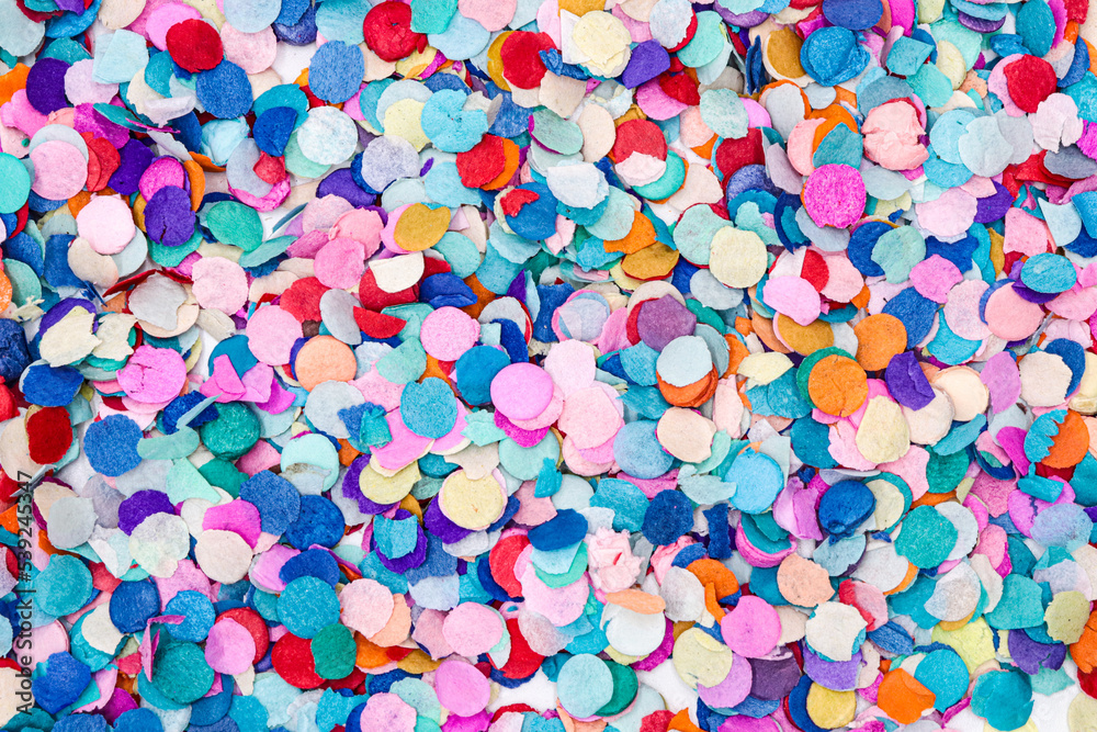 a lot of party, celebration or christmas confetti (confetti background)
