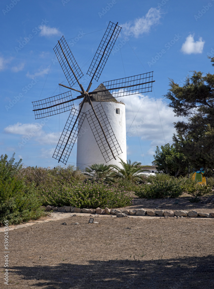 windmill, sant antoni, ibiza, mediterranean, ballears, ibiza, spain, 