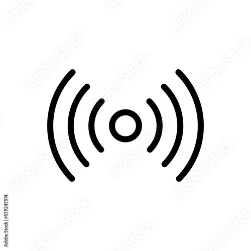 Near field communication, NFC black icon. NFC payment sign. Wireless pay symbol