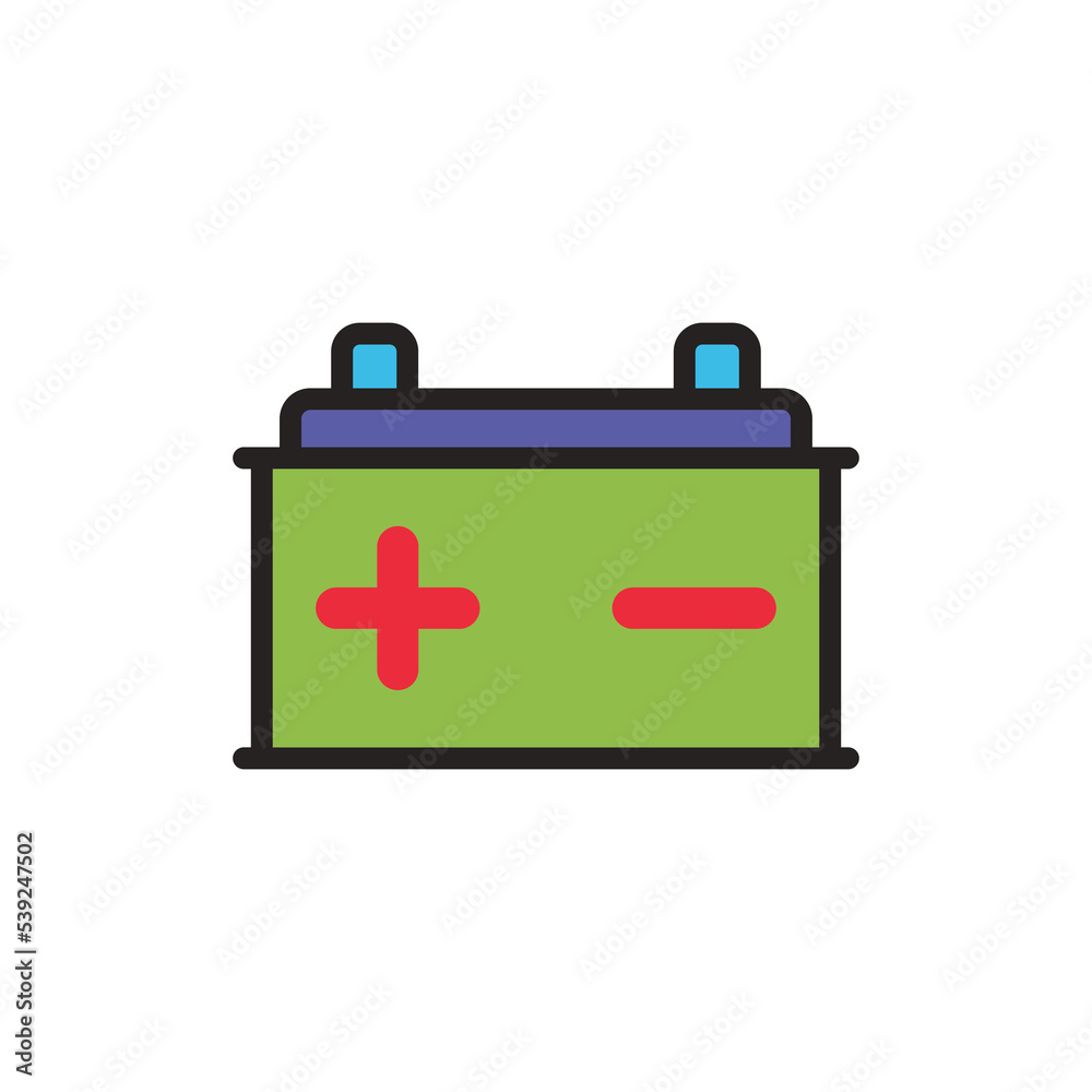 accu battery icon design vector template