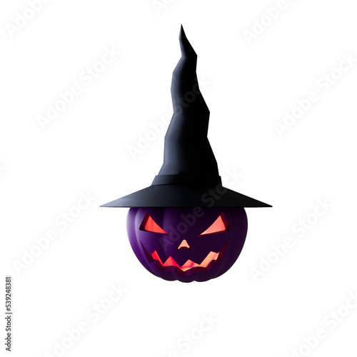 halloween pumpkin with hat